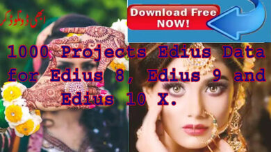 1000 Projects Edius Data for Edius 8, Edius 9 and Edius 10 X.