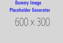 Dummy Image Placeholder Generator