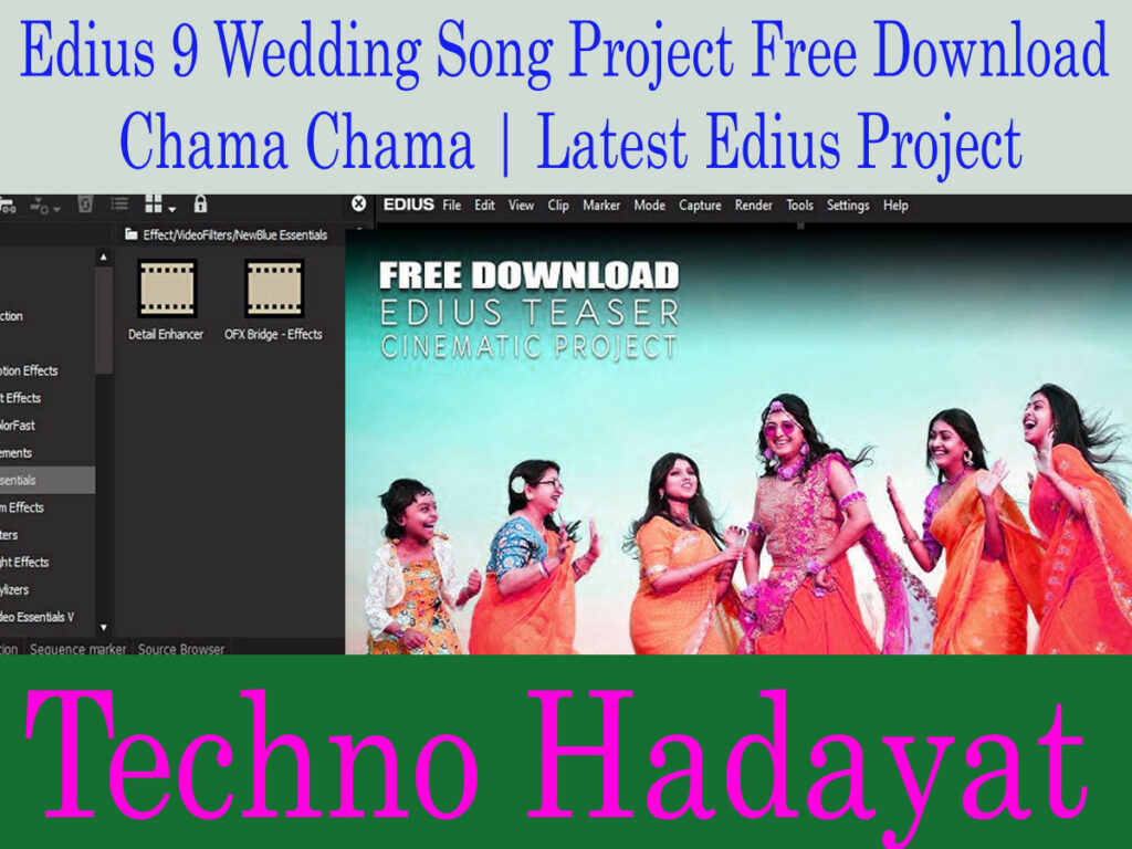 Chama Chama Edius 9 Wedding Song Project Free Download