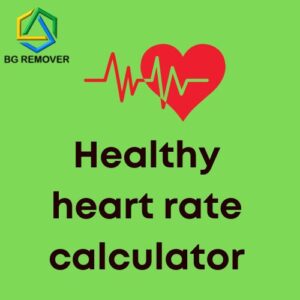 Healthy heart rate calculator