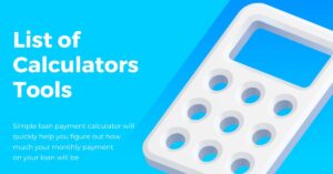 List of Calculators Tools