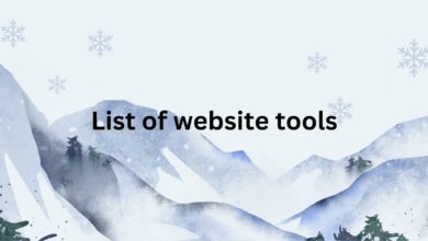 List of website tools