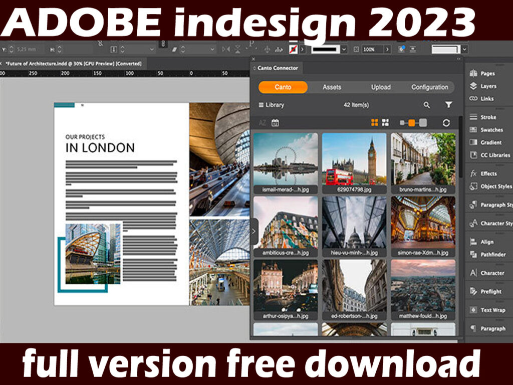 Adobe InDesign 2023 Free Download on your PC