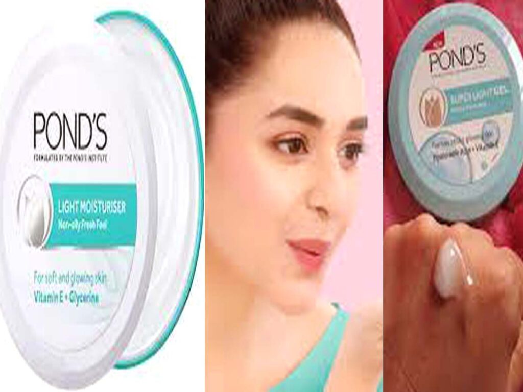 Use Pond light moisturizer night cream.